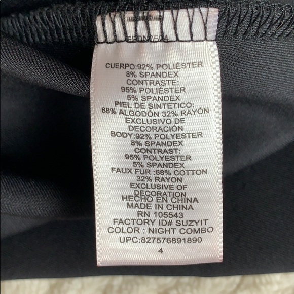 ELIE TAHARI Black Dress With Crushed Velvet - Picture 9 of 9